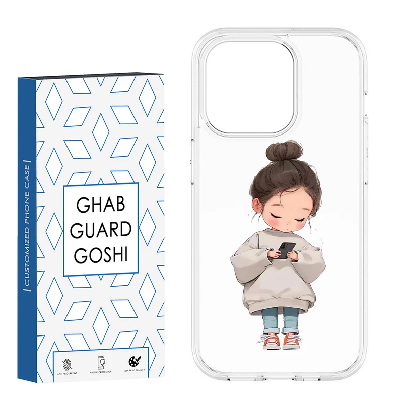 کاور قاب گارد گوشی طرح دختر ملوس کد CL-02 مناسب برای گوشی موبایل اپلIPHONE 13 PRO 