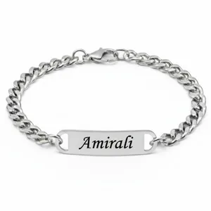 دستبند زنجیری طرح اسم امیرعلی