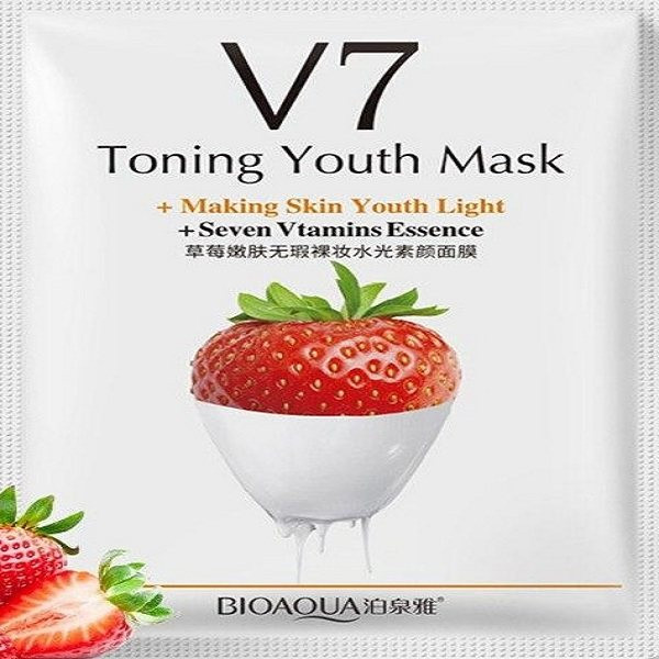 ماسک صورت بایو آکوا مدل توت فرنگی وزن 30 گرم ماسک صورت بایو آکوا مدل توت فرنگی وزن 30 گرم