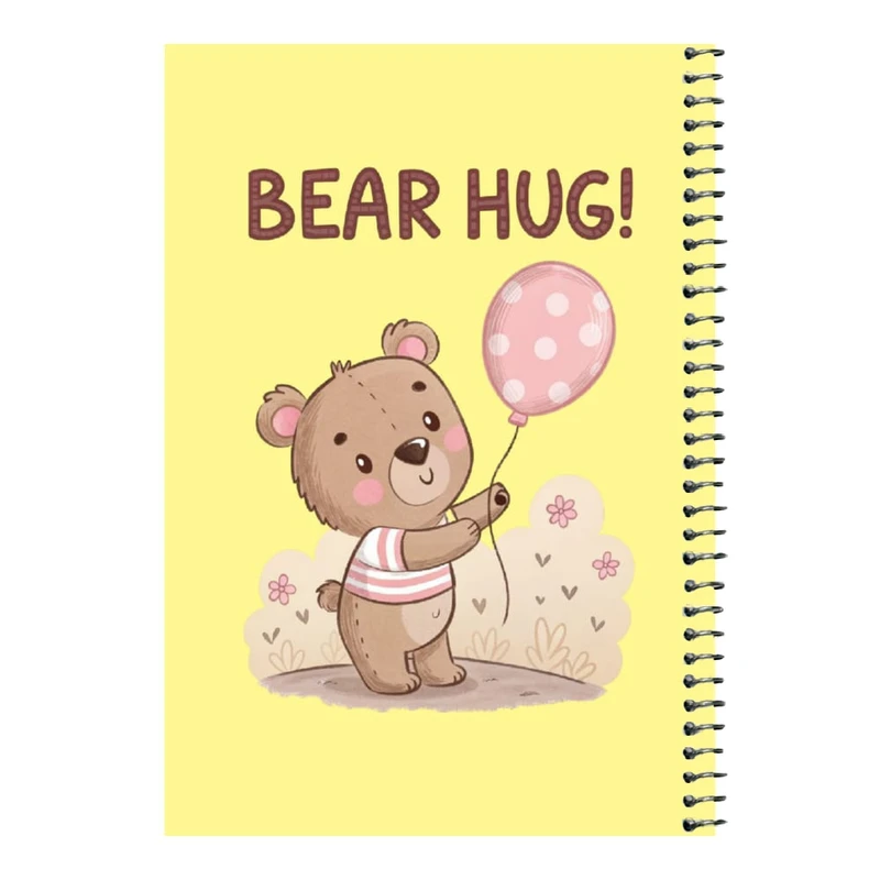 دفتر مشق 80 برگ اس جی مدل خرس و بادکنک    