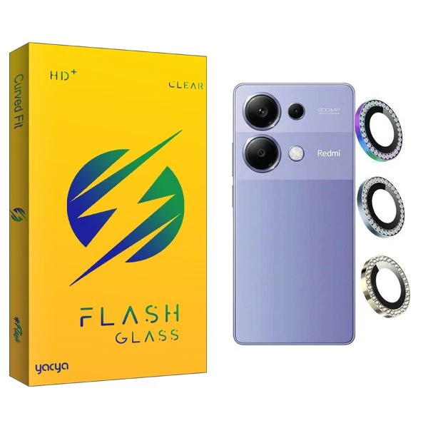 محافظ لنز گوشی یاکیا مدل Yca Ringi negin مناسب برای گوشی موبایل شیائومی Redmi note 13 Pro 4G