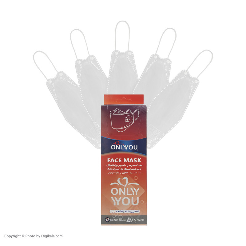 ماسک تنفسی اونلی یو مدل سه بعدی Wwt 553 بسته 20 عددی ماسک تنفسی اونلی یو مدل سه بعدی Wwt 553 بسته 20 عددی