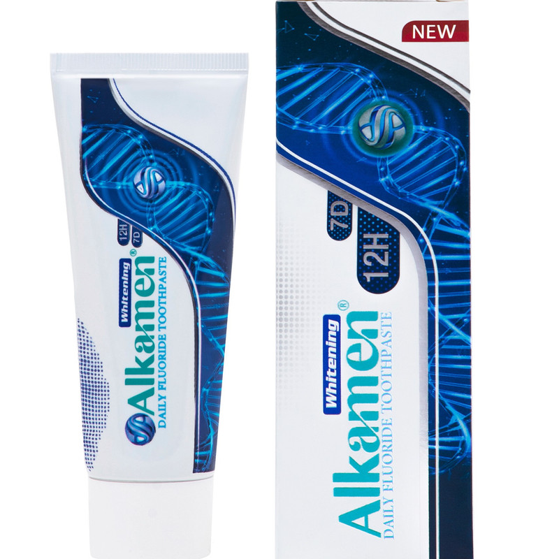 خمیر دندان آلکامن مدل سفید کننده حجم 75 میلی لیتر
