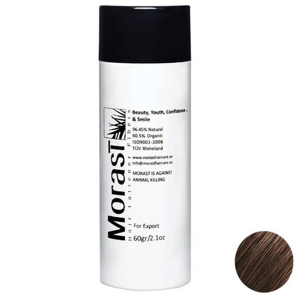 پودر پرپشت کننده مو مورست مدل Medium Brown وزن 60 گرم رنگ قهوه ای متوسط