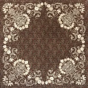 رومیزی ترمه ابریشمی سرمه دوزی خانه ترمه ایران طرح فرزاد 200034