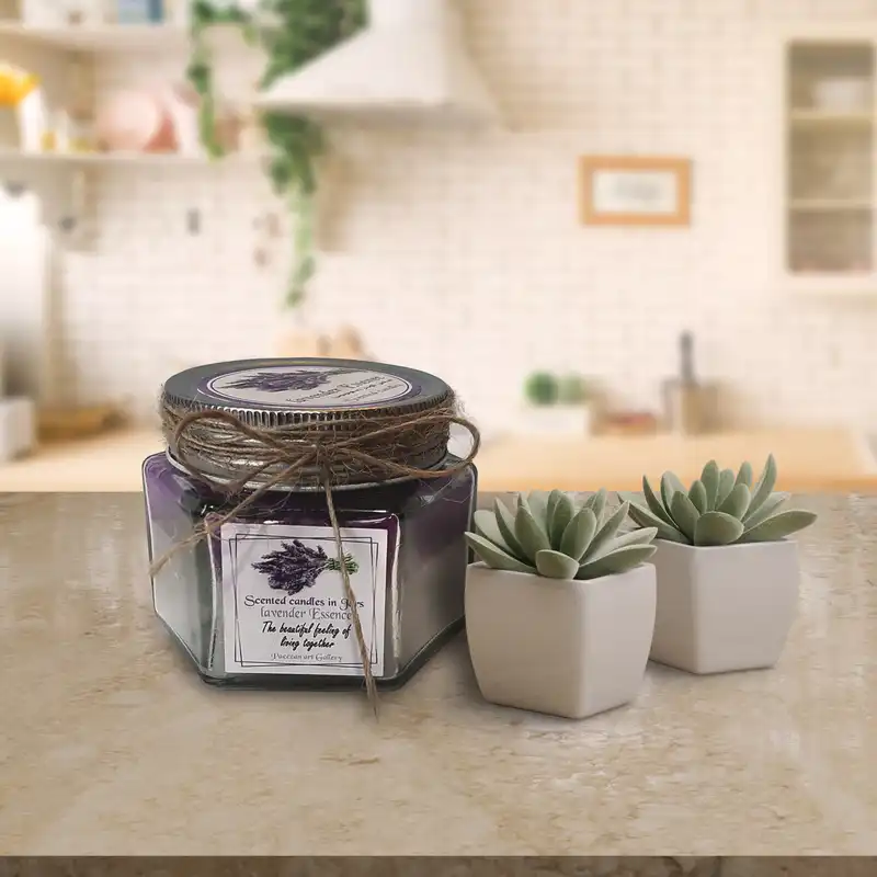 شمع
دست ساز مدل معطر لاوندر