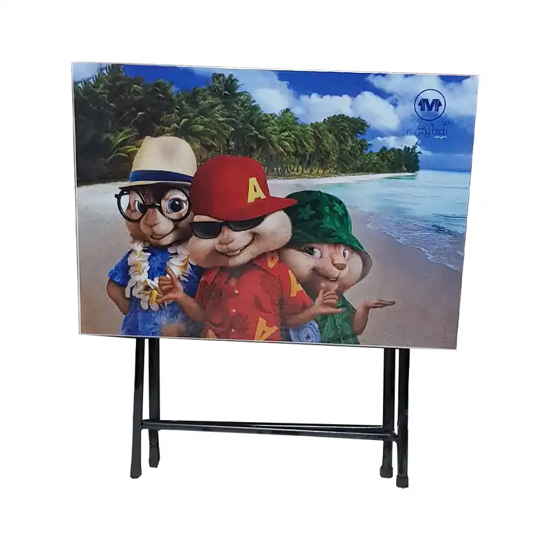 ست میز تحریر و صندلی آسایش مدل تاشو نرمال طرح آلوین و سنجاب ها