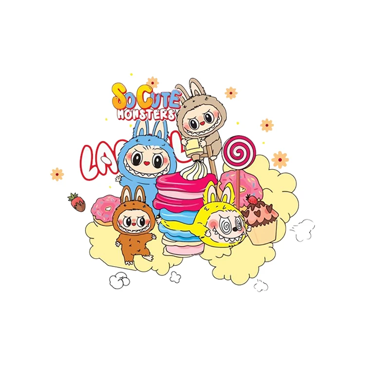 استیکر پارچه و لباس پاد آفرین مدل لبوبو کد 321