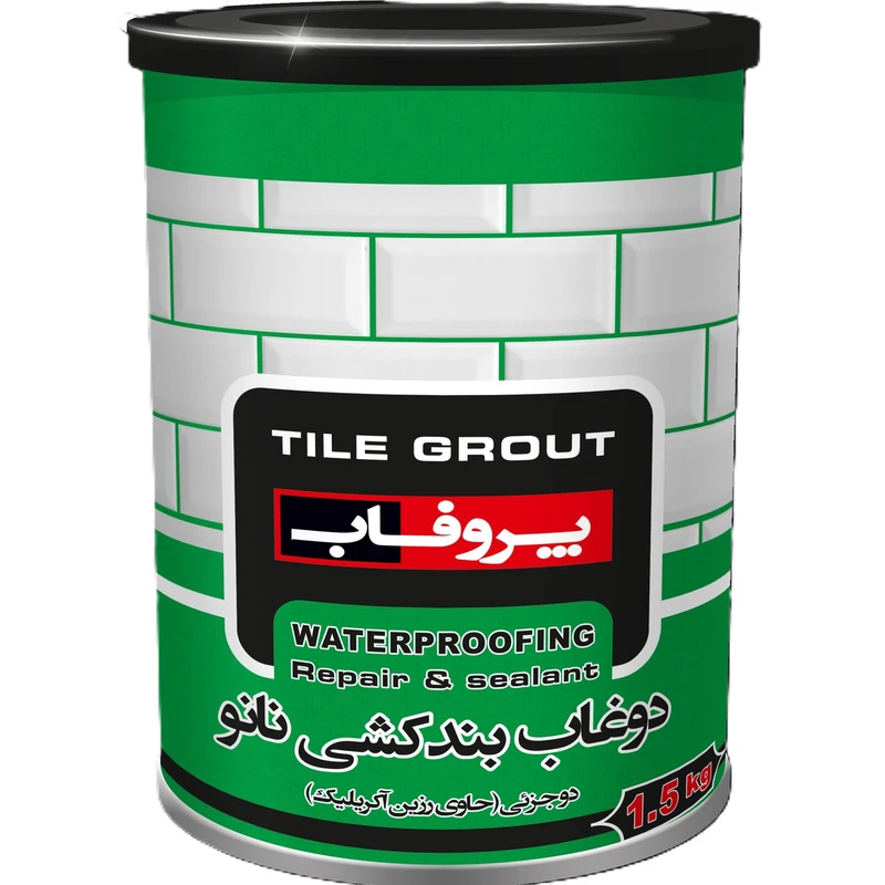 نانو دوغاب بندکشی دوجزئی پروفاب مدل TG-antibacterial وزن 1.5 کیلوگرم