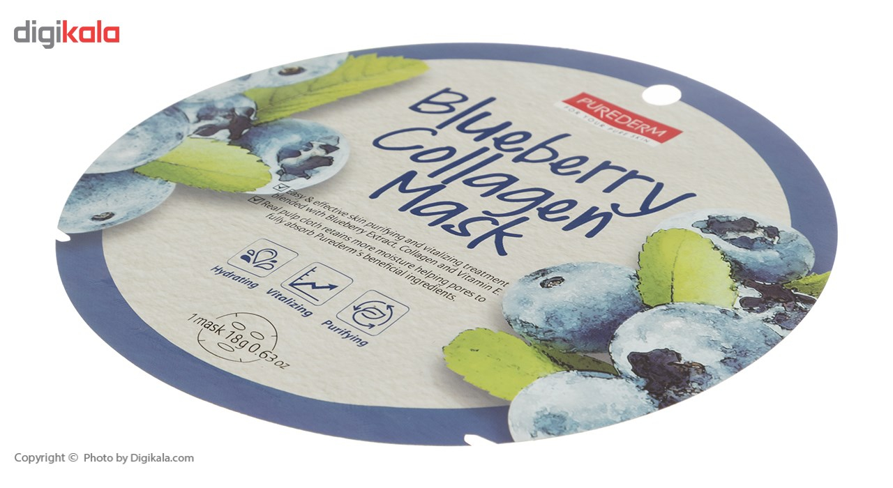 ماسک نقابی پیوردرم مدل Blueberry