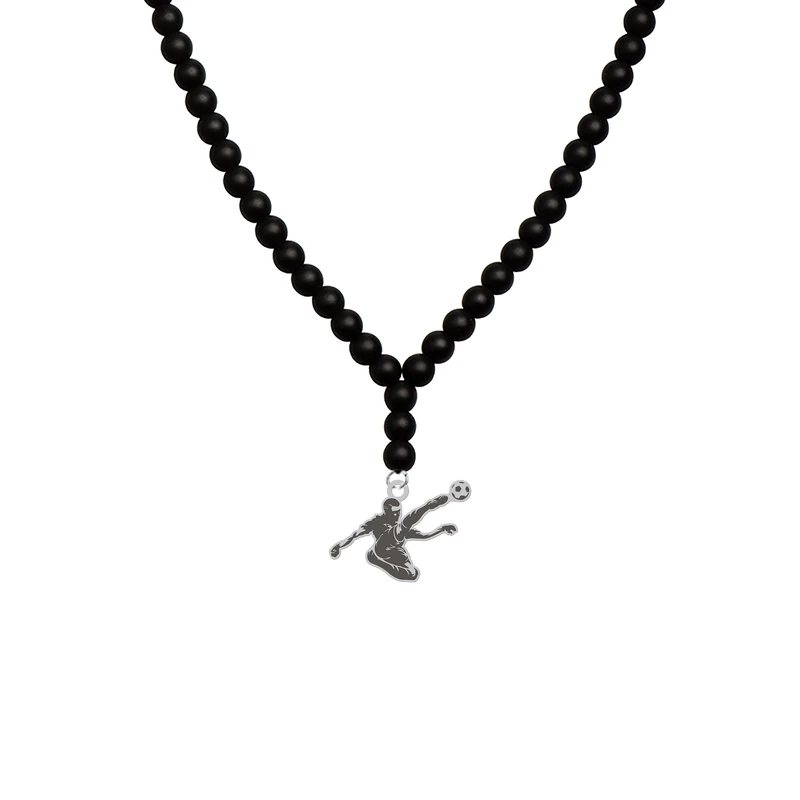 گردنبند هایکا مدل ورزشی فوتبالیست کد bg.jh 1