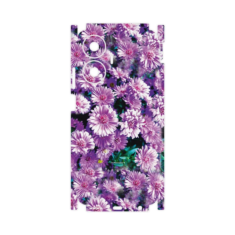 برچسب پوششی ماهوت مدل Purple_Flower-FullSkin مناسب برای گوشی موبایل ریلمی C55