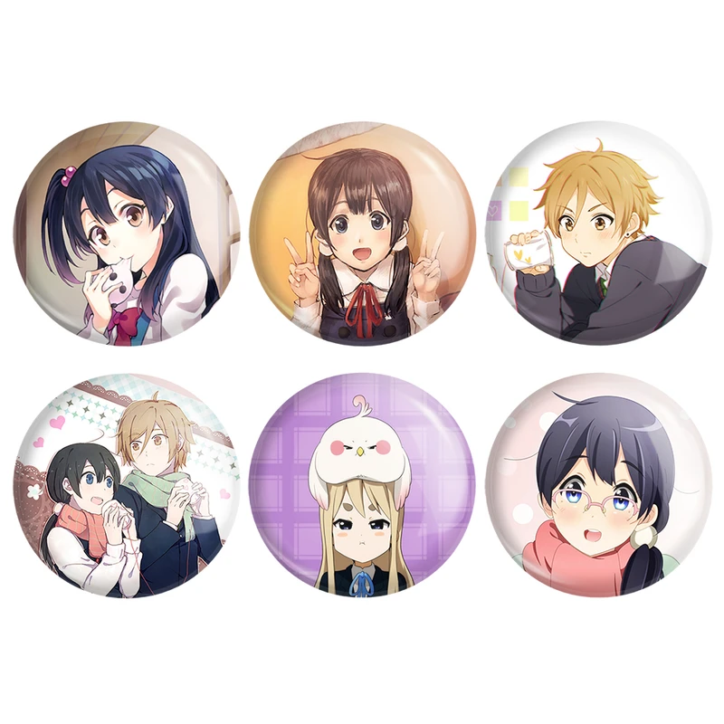 مگنت خندالو طرح انیمه فروشگاه تاماکو Tamako Market کد 1377A مجموعه 6 عددی