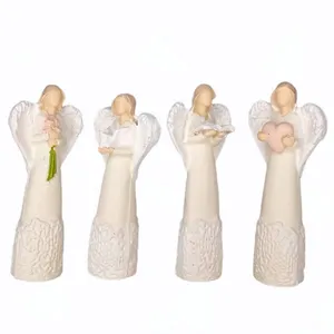 مجسمه دنیا دکوری سرمد مدل فرشته مجموعه 4 عددی