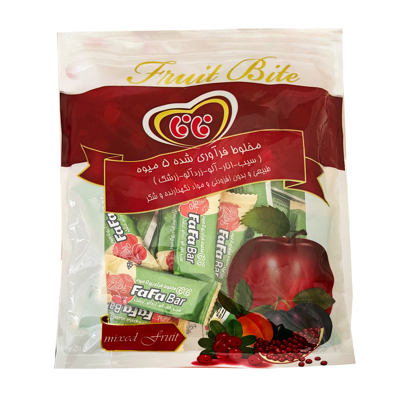 لواشک پذیرایی مخلوط 5 میوه فافا - 300گرم 