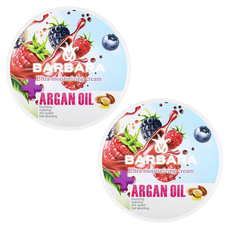 کرم مرطوب کننده باربارا مدل آرگان حجم 250 میلی لیتر مجموعه 2 عددی