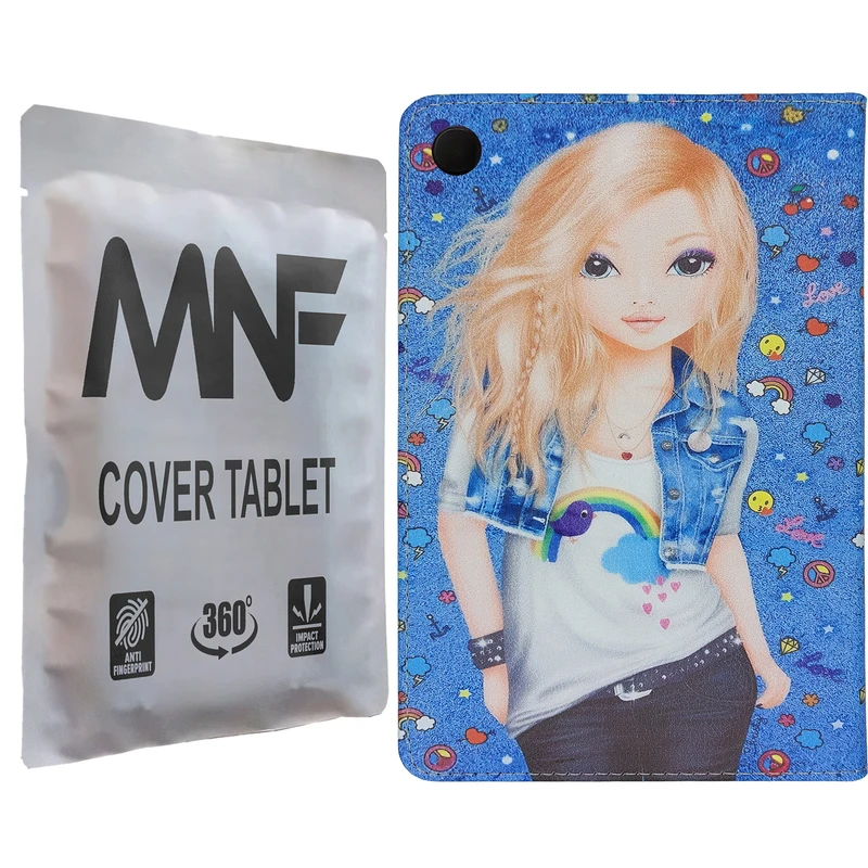 کیف کلاسوری ام ان اف طرح دختر فانتزی کد M-340 مناسب برای تبلت سامسونگ Galaxy Tab A8 10.5 / X200 / X205