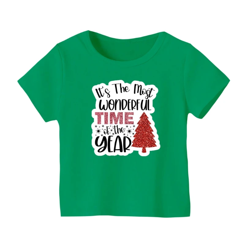 تی شرت آستین کوتاه بچگانه مدل نوشته کریسمس کد 3