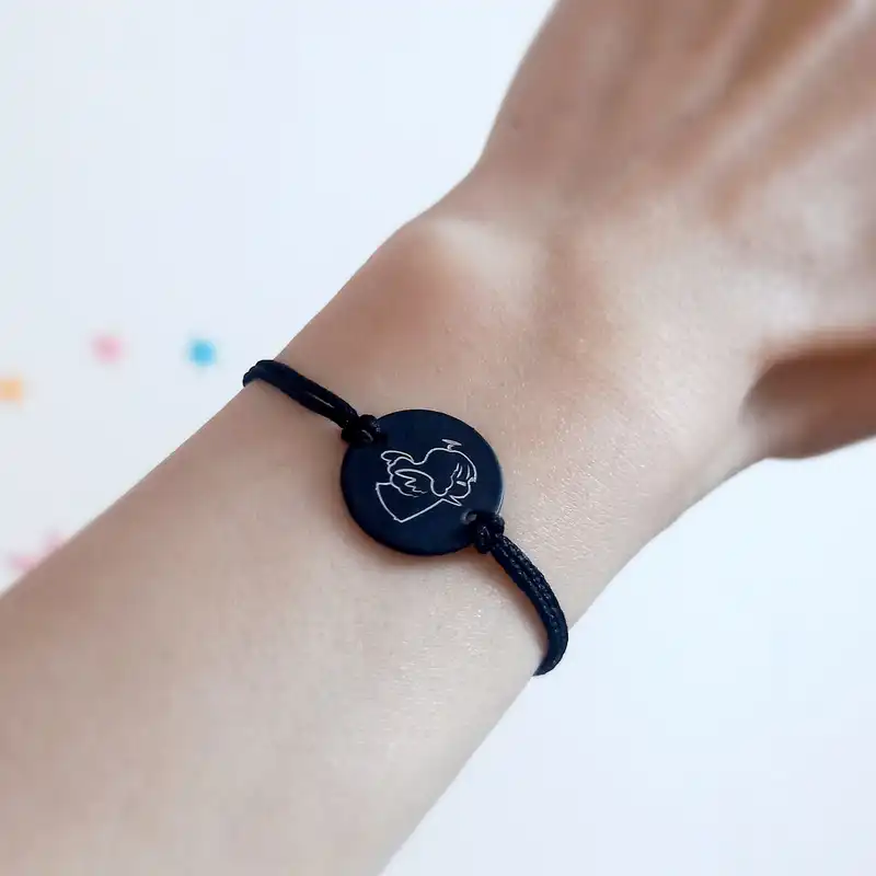 دستبند مدل دوستی فرشته و دویل بسته 2 عددی