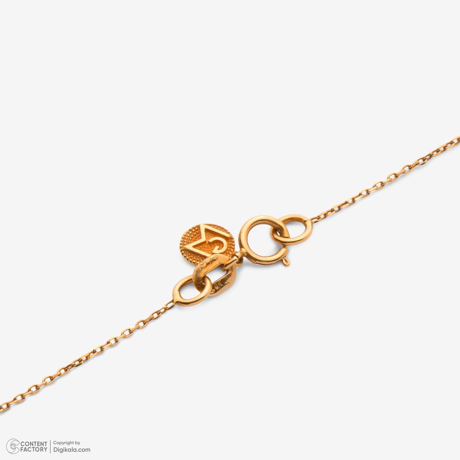 گردنبند طلا 18 عیار زنانه با زنجیر حلقه‌ای (فلامینگو) وی گالری مدل دایره کد NA9968 -  - 3