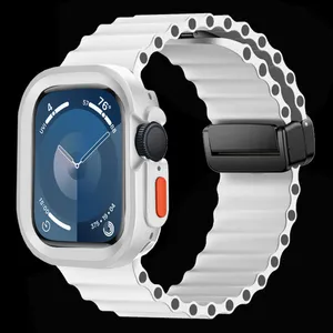 Sprig Ocean MG Amizze model For Apple Watch Series SE 2022 44mm / SE 2021 44mm / Series 5 44mm / Series 6 44mm / SE 44mm with cover