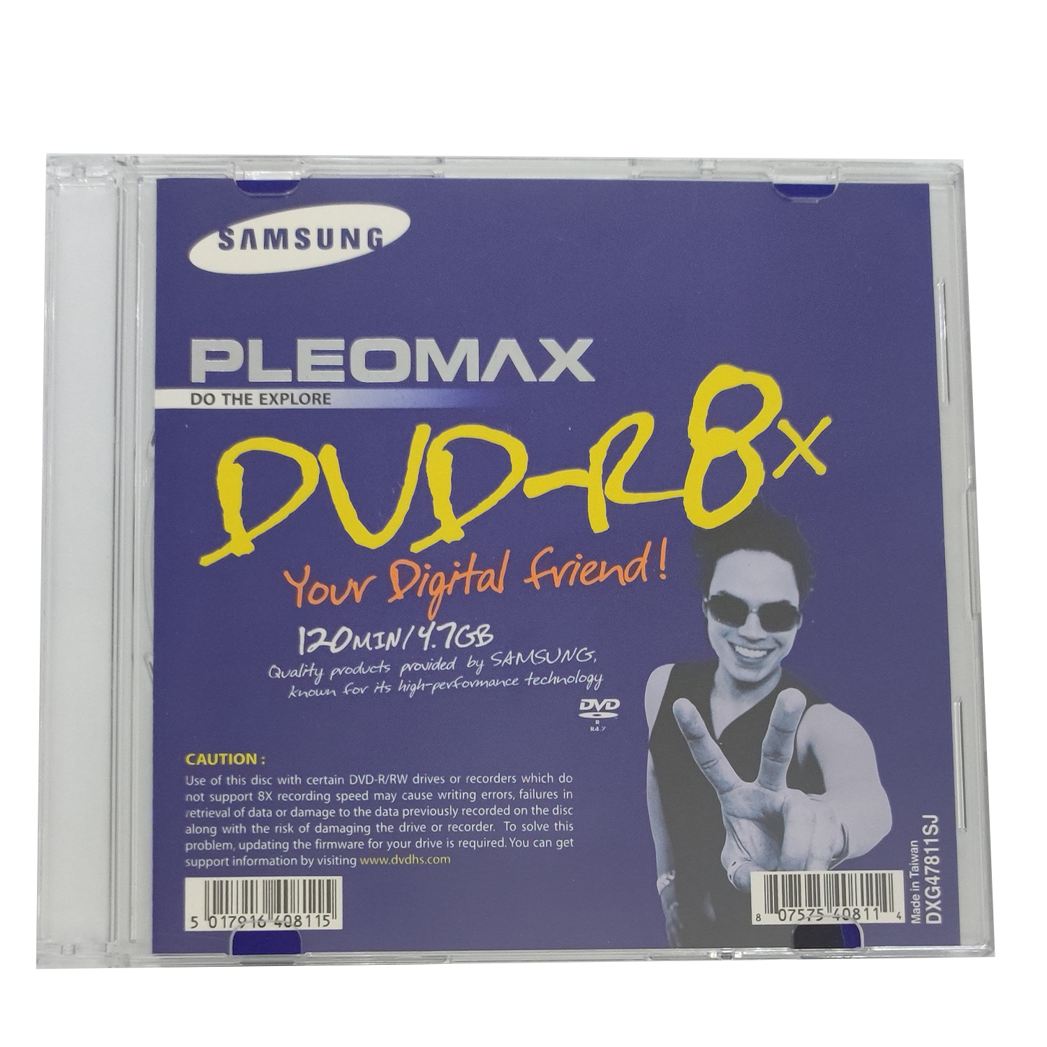 دی وی دی خام سامسونگ مدل قاپ دار PLEOMAX 8X 4.7GB