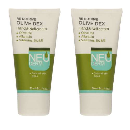 کرم دست و ناخن نئودرم مدل Olive Dex حجم 50 میلی لیتر مجموعه 2 عددی