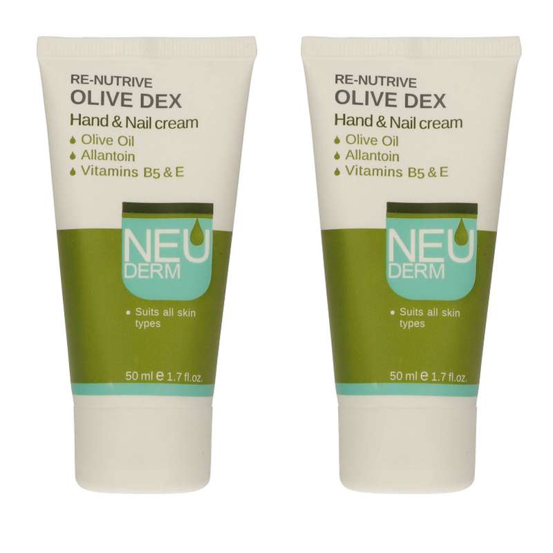 کرم دست و ناخن نئودرم مدل Olive Dex حجم 50 میلی لیتر مجموعه 2 عددی کرم دست و ناخن نئودرم مدل Olive Dex حجم 50 میلی لیتر مجموعه 2 عددی