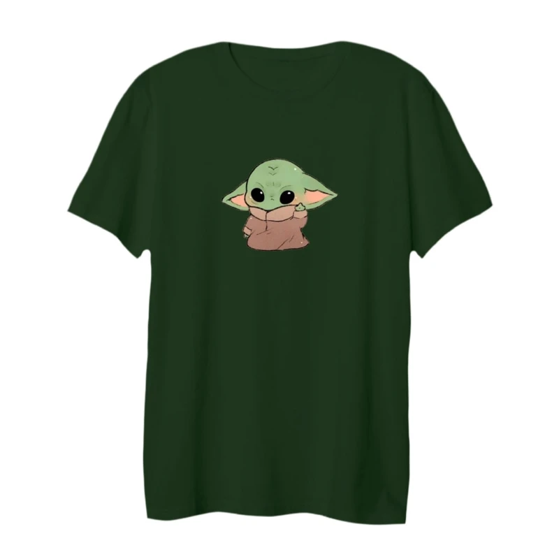 تی شرت لانگ آستین کوتاه زنانه مدل بیبی یودا کد 5