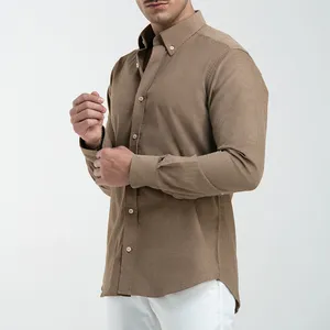 پیراهن آستین بلند یقه دکمه دار مردانه ام کی مدل 1893