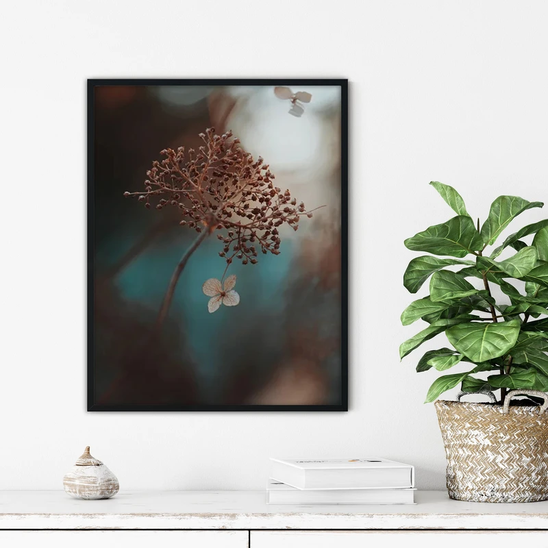 تابلو آتریسا طرح شکوفه مدرن مدل ATFF305 فریم مشکی