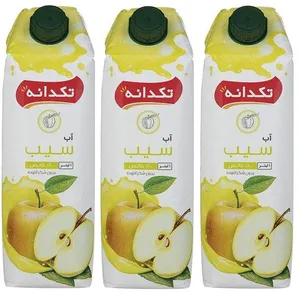 آب سیب تکدانه -1 لیتر - بسته 3 عددی