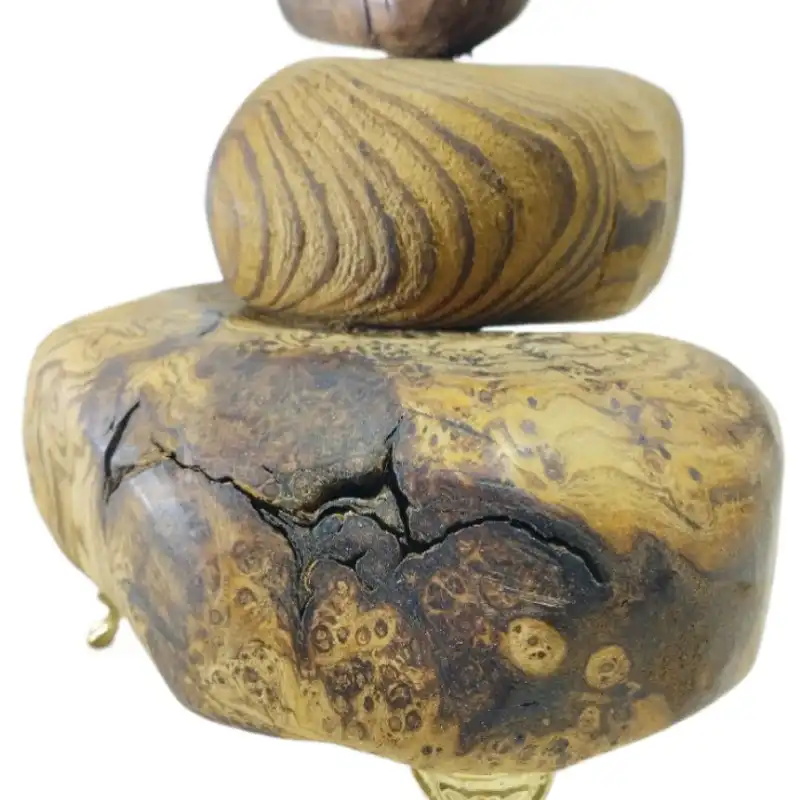 گلدان چوبی مدل تخته سنگی