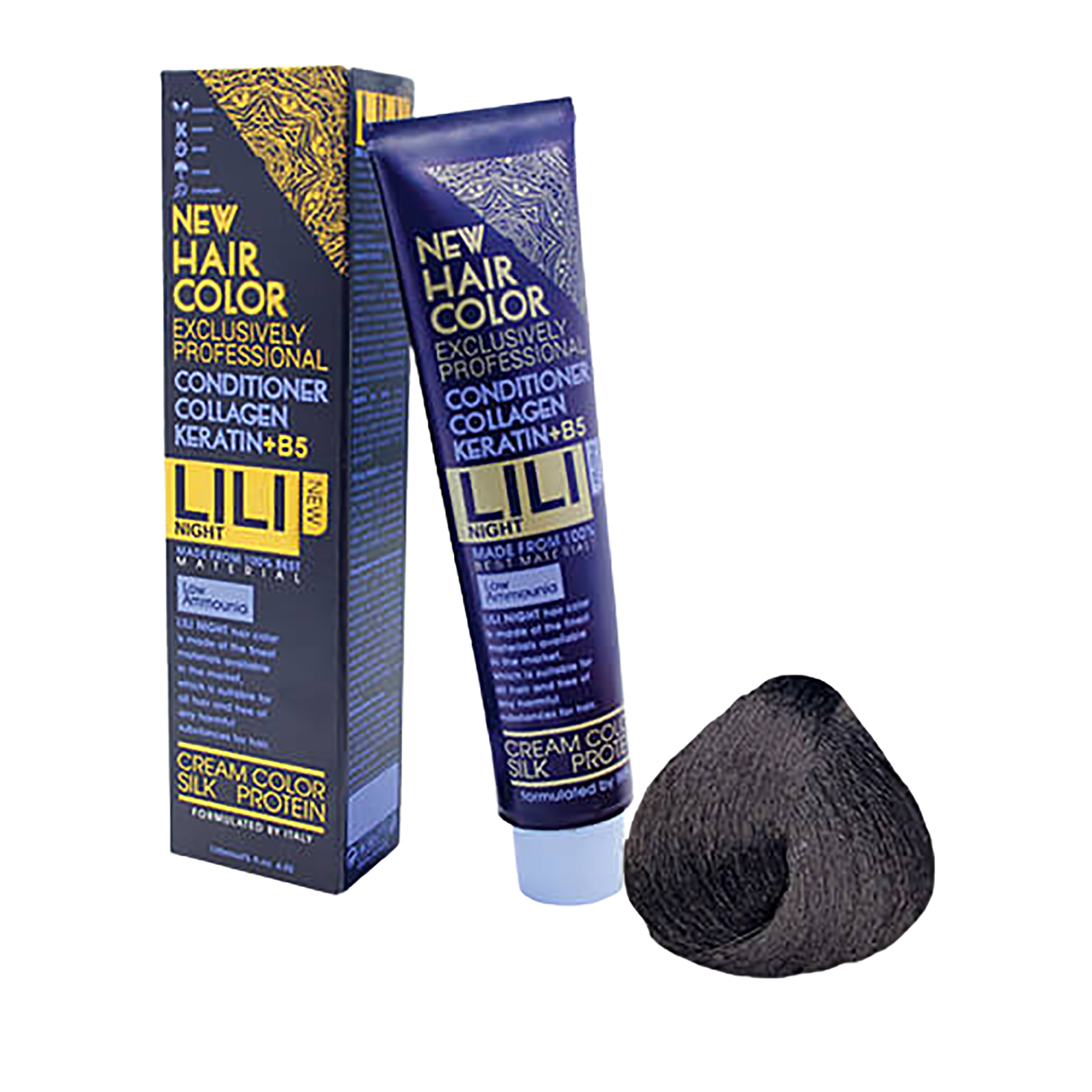 رنگ مو لی لی نایت شماره N4 حجم 120 میلی لیتر رنگ قهوه ای