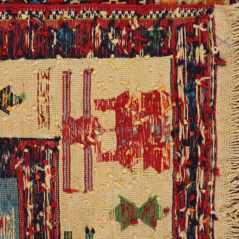 گلیم دستبافت نیم متری مدل ورنی کد 4030910