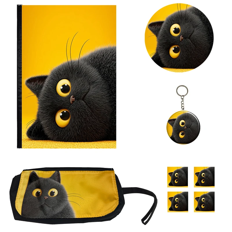 بسته لوازم تحریر مدل پیشی ملوس کیوت کد 1 مجموعه 8 عددی