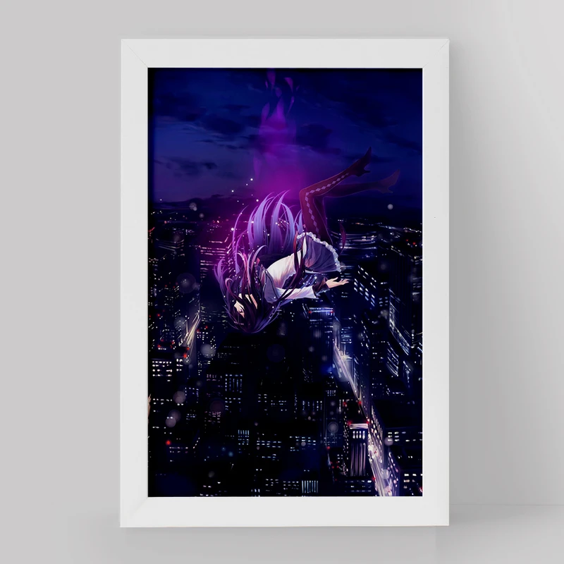 تابلو خندالو مدل همورا اکامی انیمه مادوکا مجیکا Madoka Magica کد 18417