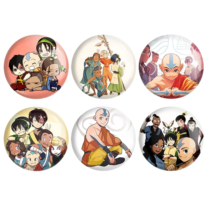 مگنت خندالو مدل انیمه آواتار کد 340A مجموعه 6 عددی 