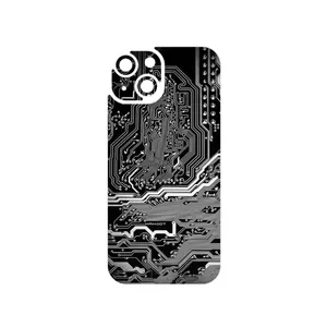 MAHOOT Black_Printed_Circuit_Board Cover Sticker for Apple iPhone 15