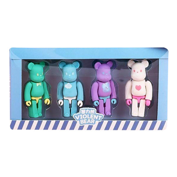 پاک کن طرح خرس مهربان مجموعه 4 عددی کد 0473