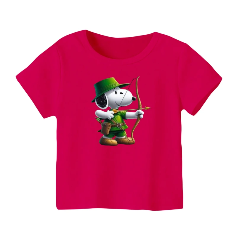 تی شرت آستین کوتاه بچگانه مدل اسنوپی کد ۴۳