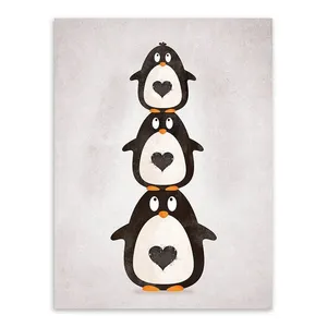 تابلو شاسی کودک طرح پنگوئن بازیگوش کد sh0101