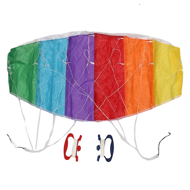 بادبادک مدل پاراشوت طرح رنگین کمان