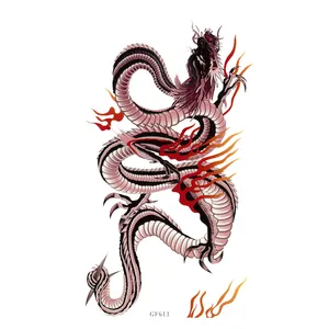 تتو موقت مدل اژدهای آتشین کد GF613