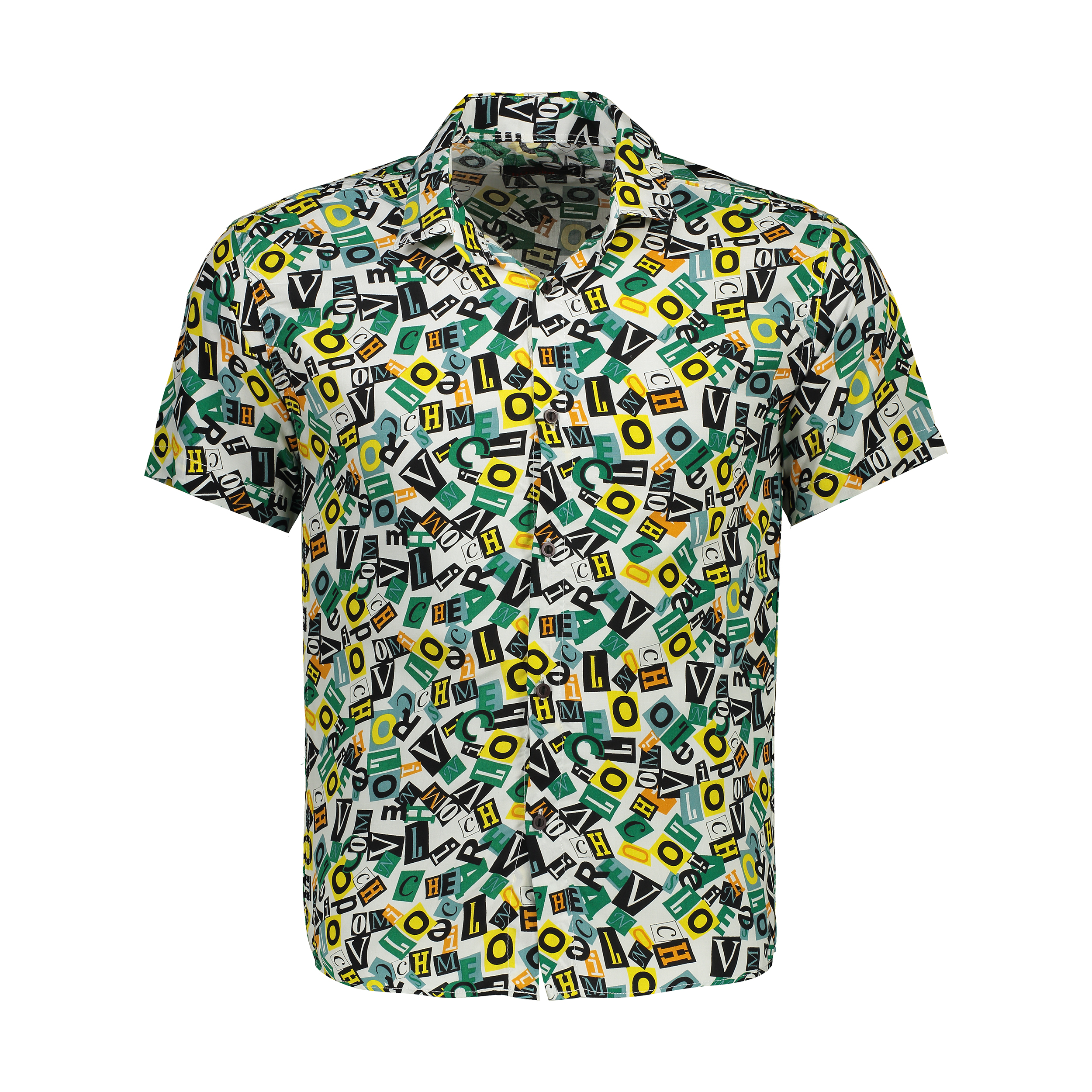 نکته خرید - قیمت روز پیراهن آستین کوتاه مردانه مدل هاوایی کد HARF خرید