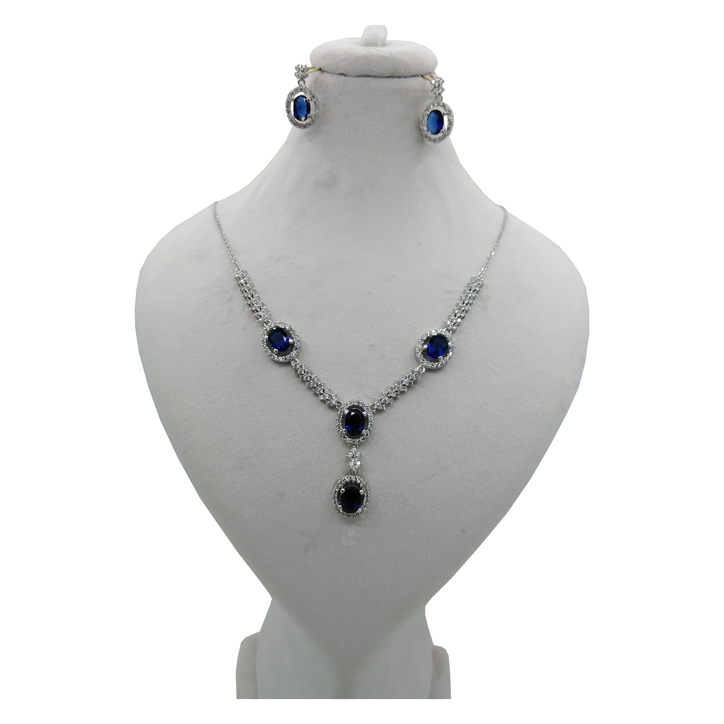 نیم ست نقره زنانه کد 4033