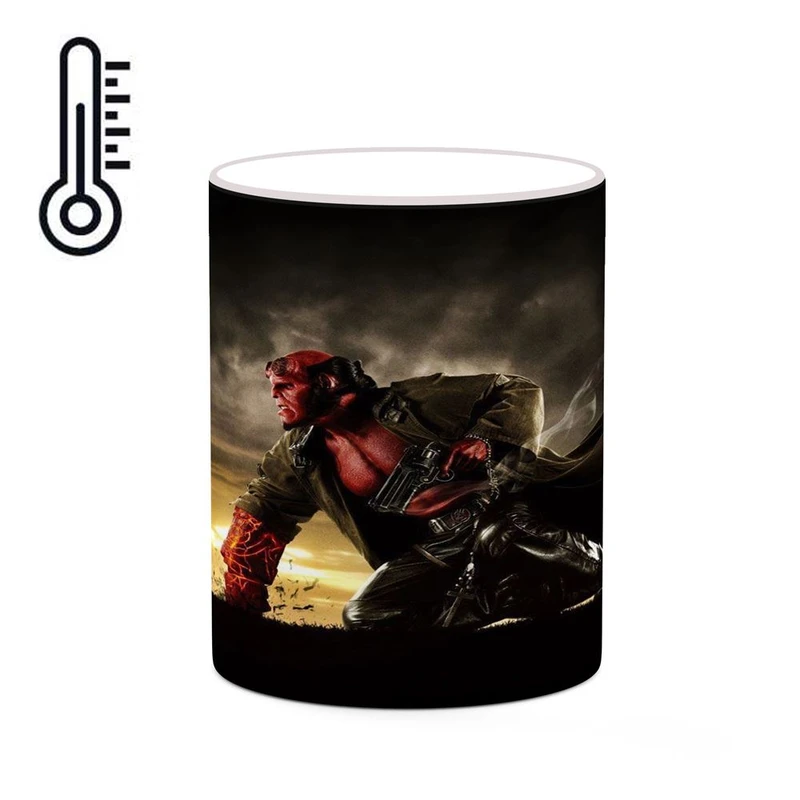 ماگ حرارتی کاکتی مدل پسر جهنمی Hellboy کد mgh38965