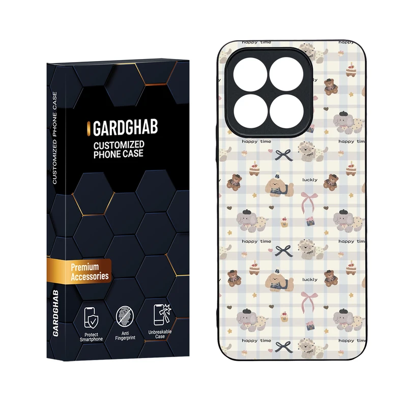 کاور گارد قاب مدل دور ژله ای فانتزی مناسب برای گوشی موبایل آنر Honor X8b 4G