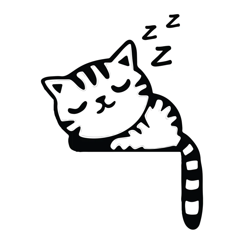 استیکر کلید و پریز پویا مارکت مدل گربه کد 397