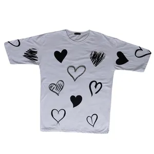 تی شرت لانگ آستین کوتاه زنانه مدل Ghalb5066